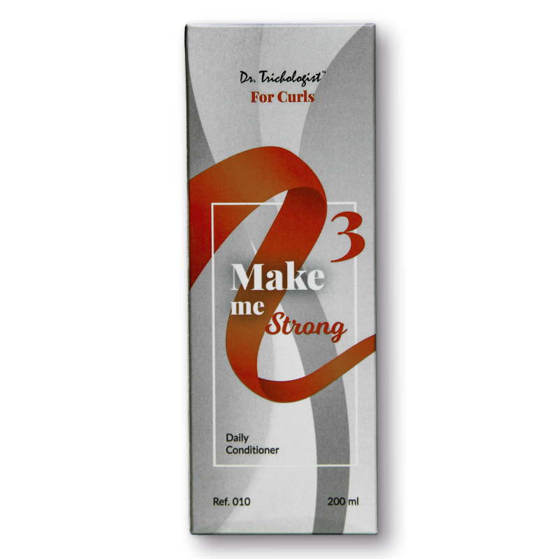 Кондиціонер, що зміцнює з протеїнами для кучерявого волосся Dr.Trichologist "MAKE ME STRONG" Кондиціонер, що зміцнює з протеїнами для кучерявого волосся Dr.Trichologist "MAKE ME STRONG"