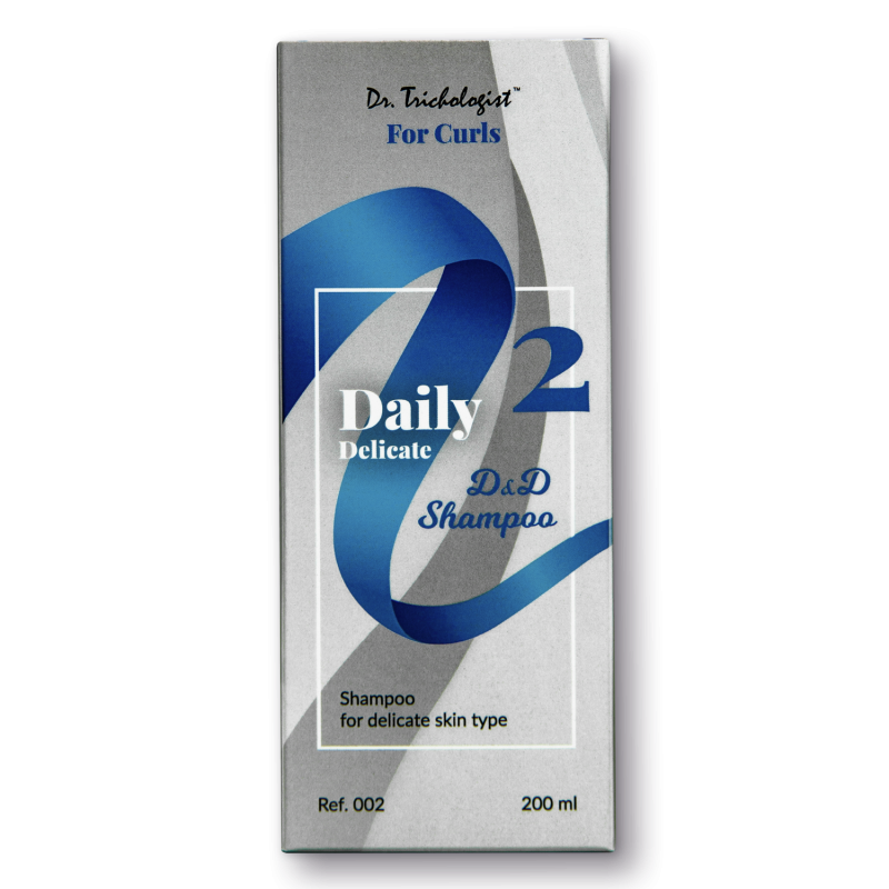 Шампунь для кучерявого волосся, делікатної та сухої шкіри голови Dr.Trichologist "DAILY DELICATE D&D SHAMPOO"
