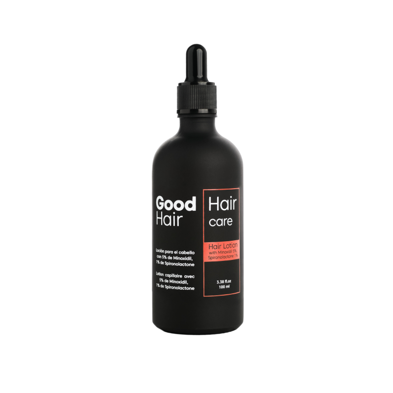 Hair Lotion With MinoxidiI 5% SPIRONOLACTONE 1% рішення для боротьби з андрогенетичною алопецією у чоловіків та жінок